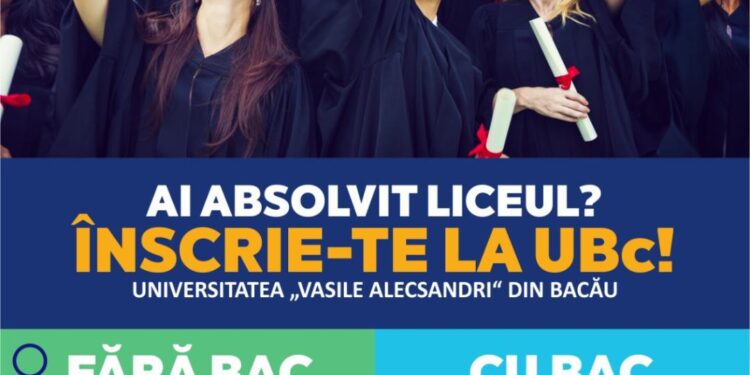 Încă o săptămână de înscrieri la Universitatea „Vasile Alecsandri” din Bacău!
