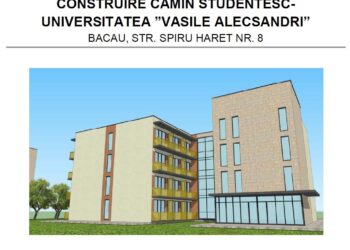 Universitatea „Vasile Alecsandri” din Bacău construiește un cămin la standarde europene