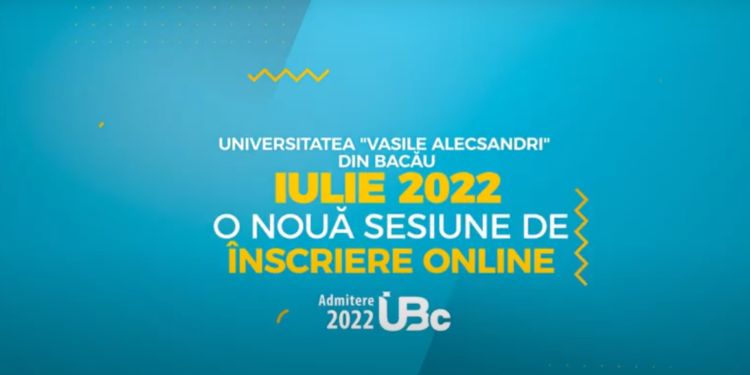 Universitatea ”Vasile Alecsandri” Bacău- o nouă sesiune de înscrieri online