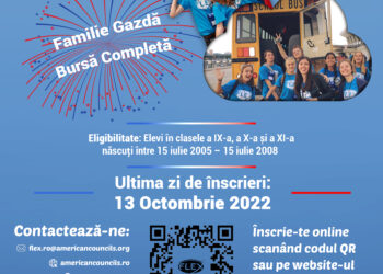 American Councils for International Education anunță deschiderea unei noi runde de candidaturi pentru bursele Future Leaders Exchange Program (FLEX) 2023-2024