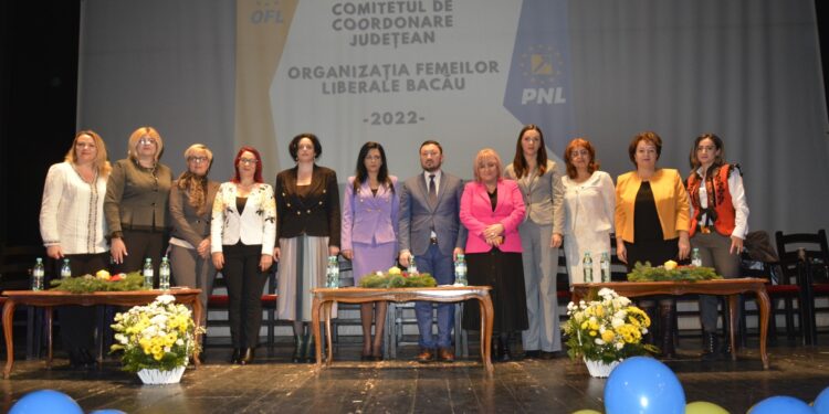 Tina Oana Cristea a fost realeasă în funcția de președinte al Organizației Județene de Femei a Partidului Național Liberal Bacău