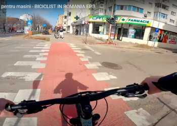Un youtubeer din Capitală a venit în Bacău să ”inspecteze” pistele de biciclete!