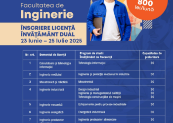 16 noi programe de studii pentru învățământ superior dual la Facultatea de Inginerie din cadrul Universității „Vasile Alecsandri” din Bacău