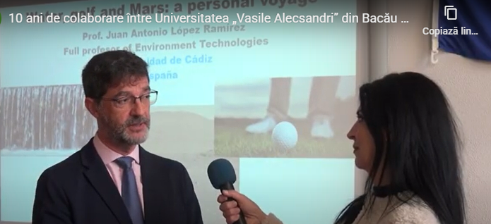 10 ani de colaborare între Universitatea „Vasile Alecsandri” din Bacău și Universitatea din Cadiz, Spania