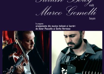 „Între suită și tango: dialoguri pentru violă și bayan”
